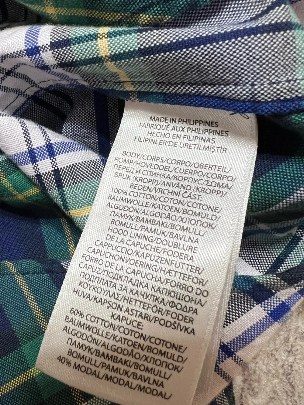 Polo Ralph Lauren Patchwork Oxford Hooded Shirt